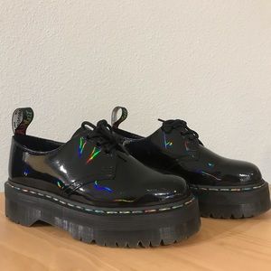 Iridescent rainbow platform dr.martens